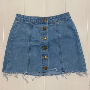 Light wash Denim Mini